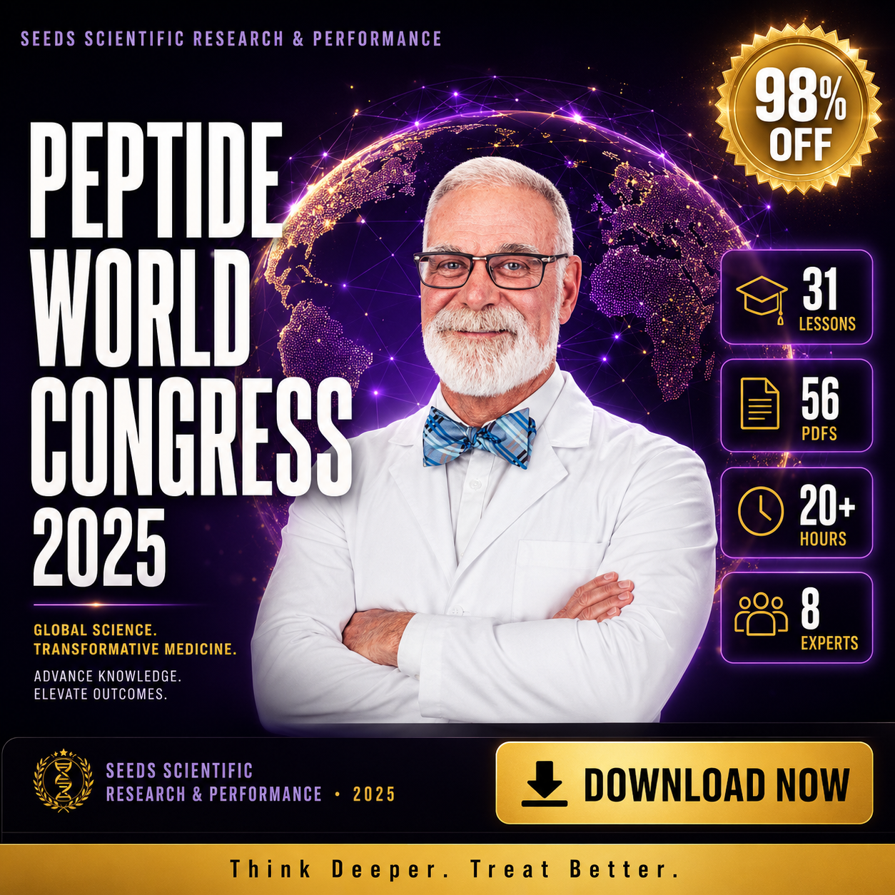 20eaa16f-71cf-41f3-b934-0ea6935842f7 Seeds Scientific Research & Performance Peptide World Congress 2025 - Image 1