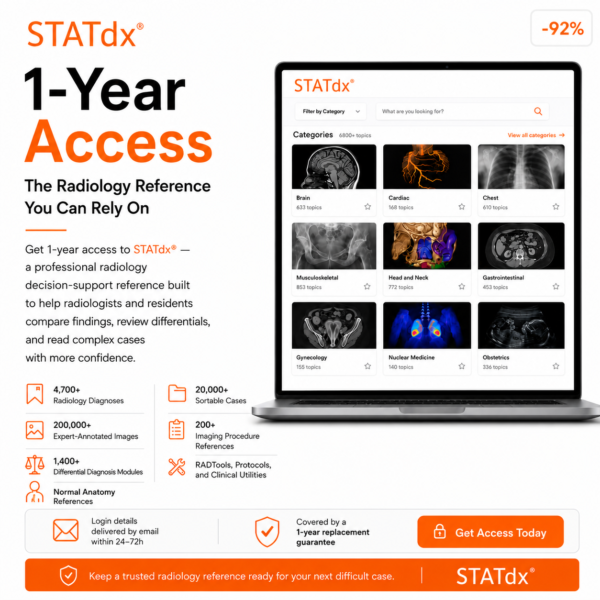 STATdx® — 1-Year Access | Professional Radiology Decision-Support Platform